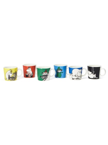 Moomin 6er-Set: Tassen ''1st Classics'' in Bunt - 120 ml
