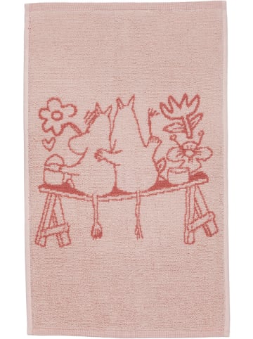 Moomin Ręcznik "Love" w kolorze jasnoróżowym dla gości - 50 x 30 cm