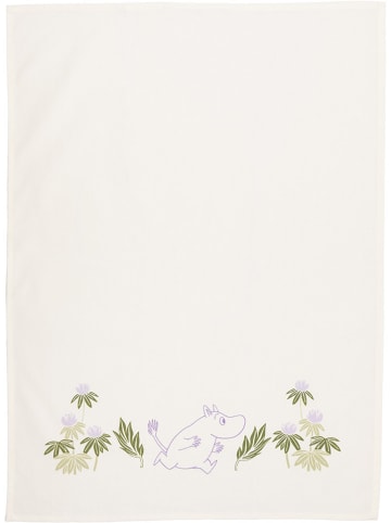 Moomin 2er-Set: Geschirrtücher in Creme/ Lila - (L)70 x (B)50 cm