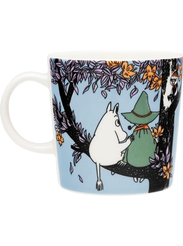 Moomin Kubek "Friends Forever" w kolorze błękitno-czarnym - 300 ml