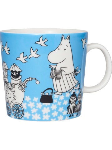 Moomin Kubek "Peace" w kolorze niebieskim - 400 ml