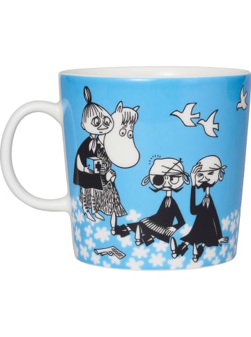 Moomin Kubek "Peace" w kolorze niebieskim - 400 ml