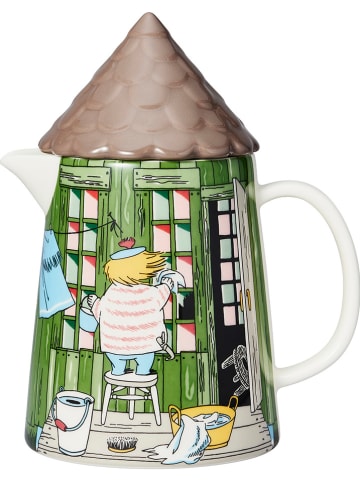 Moomin Dzbanek "The Bath House" w kolorze zielonym - 1 l