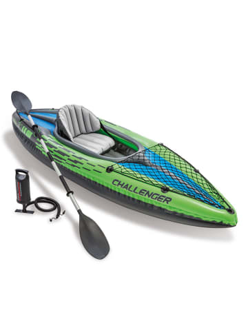 Intex Eenpersoonskajak blauw/groen - (B)274 x (H)33 x (D)76 cm
