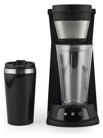 Petra 2in1-Eiskaffee-Maschine in Schwarz/ Silber