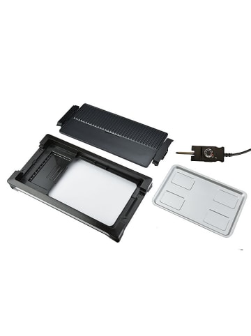 Petra Elektrischer Grill in Schwarz/ Silber