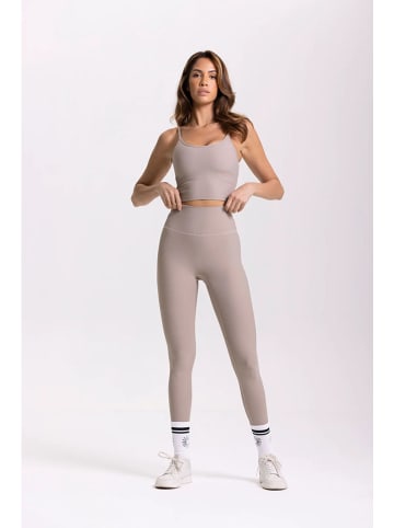 Onamaste Sport-BH "Lotus" in Taupe - Low