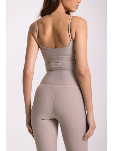 Onamaste Sport-BH "Lotus" in Taupe - Low