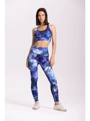 Onamaste Legginsy sportowe "Iris" w kolorze niebieskim