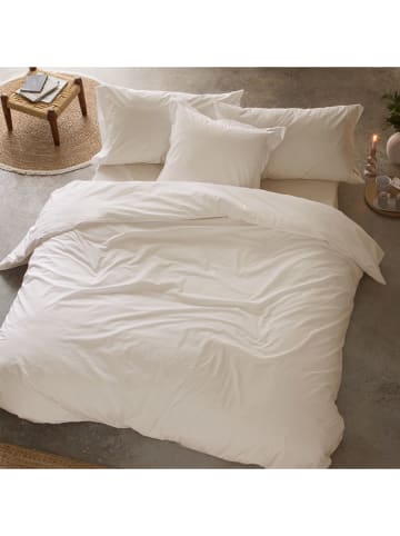 Monsun Perkal dekbedovertrek "Marfil" beige