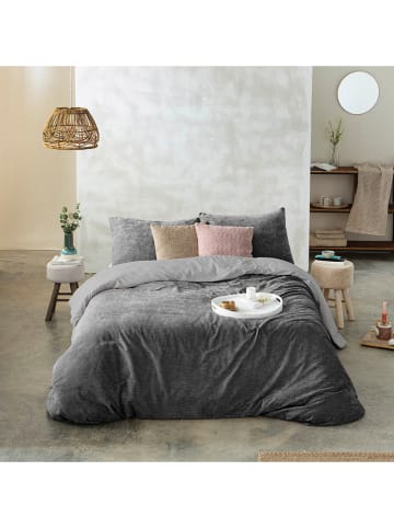 Monsun Bettbezug ''Velvet'' in Grau