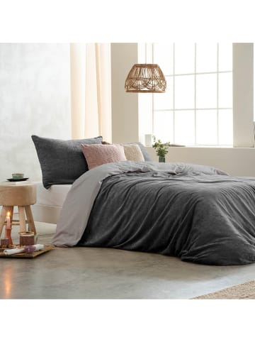 Monsun Bettbezug ''Velvet'' in Grau