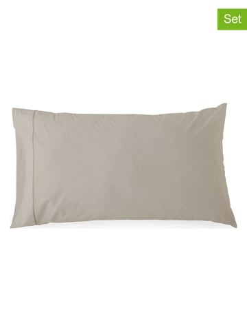 ethere 2-delige set: perkal kussenslopen "Ite" beige