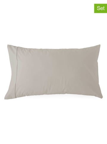ethere 2-delige set: perkal kussenslopen "Yaki" beige