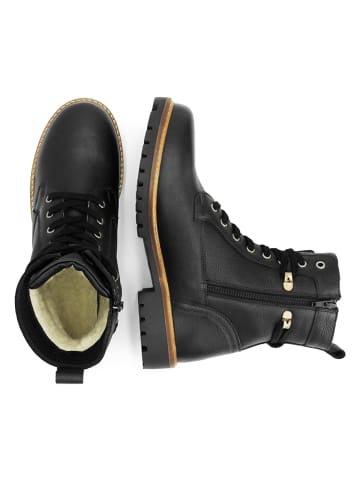 TRAVELIN' Leren boots "Kongsberg" zwart