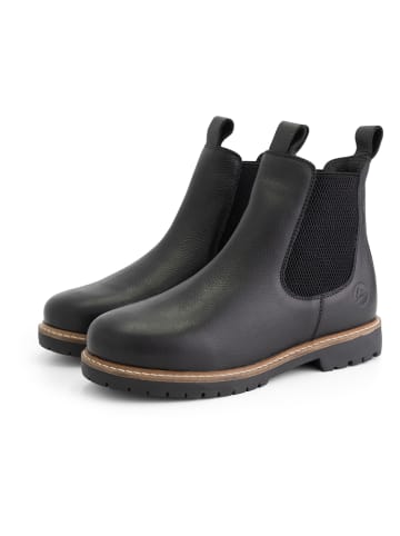 TRAVELIN' Leren chelseaboots "Romsdal" zwart