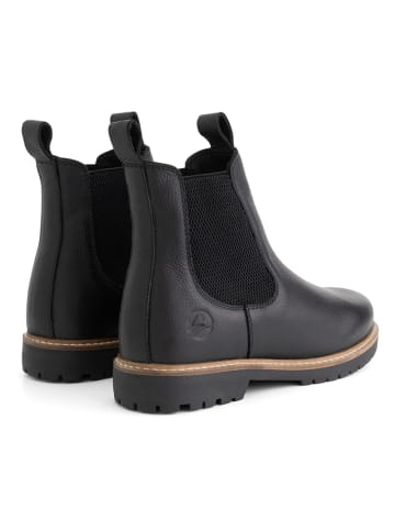 TRAVELIN' Leren chelseaboots "Romsdal" zwart