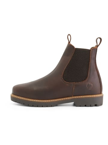 TRAVELIN' Leder-Chelsea-Boots "Romsdal" in Braun