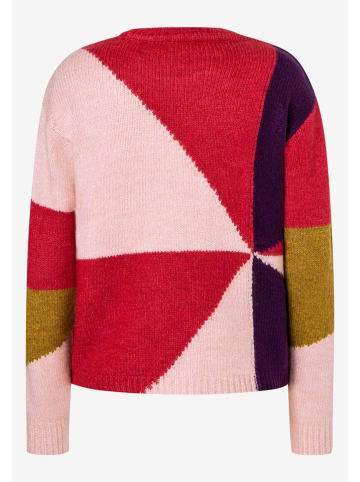 More & More Sweter w kolorze czerwono-jasnoróżowo-fioletowym