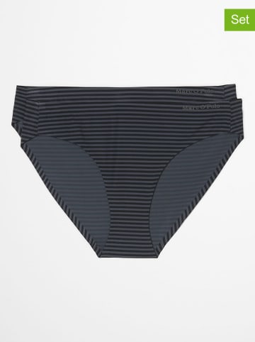 Marc O´Polo Bodywear 2er-Set: Slips in Anthrazit/ Schwarz
