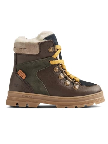 Wheat Leder-Winterboots "Toni Hiker Tex" in Dunkelbraun