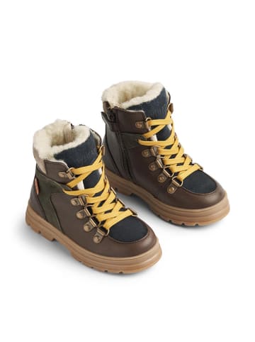 Wheat Leder-Winterboots "Toni Hiker Tex" in Dunkelbraun