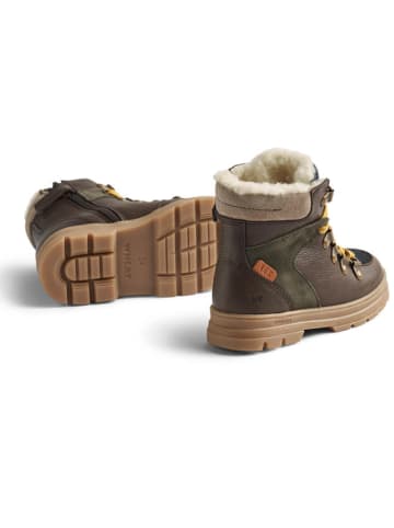 Wheat Leren winterboots "Toni Hiker Tex" donkerbruin