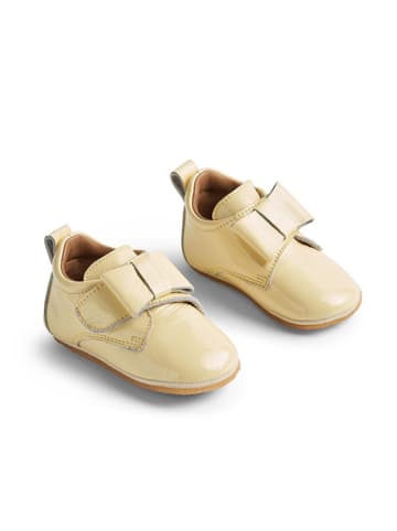 Wheat Leren pantoffels "Bow" geel