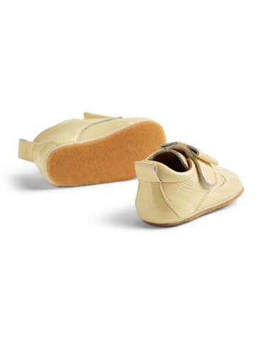 Wheat Leren pantoffels "Bow" geel