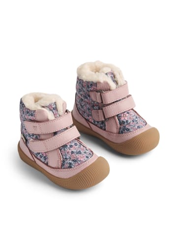 Wheat Leder-Winterboots "Daxi Tex" in Rosa/ Blau