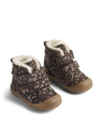Wheat Skórzane botki zimowe "Snug Tex" w kolorze brązowym