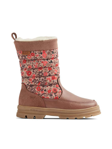 Wheat Leder-Winterboots "Koa Tex" in Helbraun/ Rosa