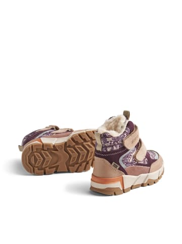Wheat Leren winterboots "Lucka Tex" beige/paars
