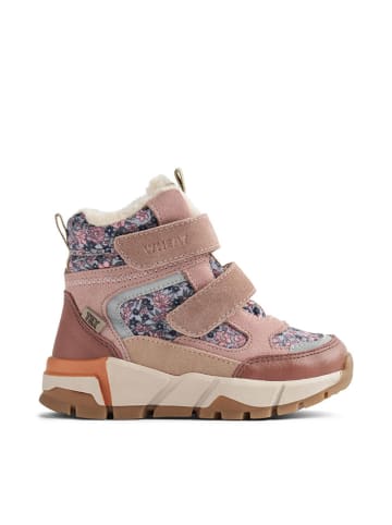 Wheat Leder-Winterboots "Lucka Tex" in Rosa/ Blau