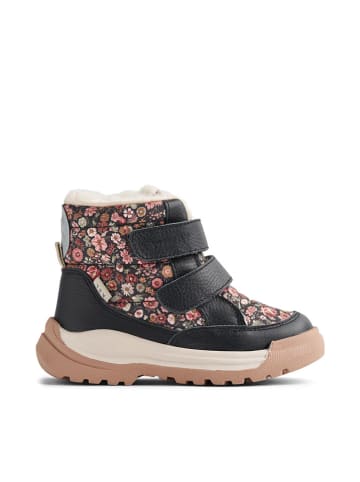 Wheat Leren winterboots "Millas Tex" zwart/lichtroze