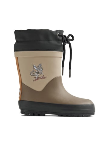 Wheat Rubberlaarzen bruin/beige/zwart
