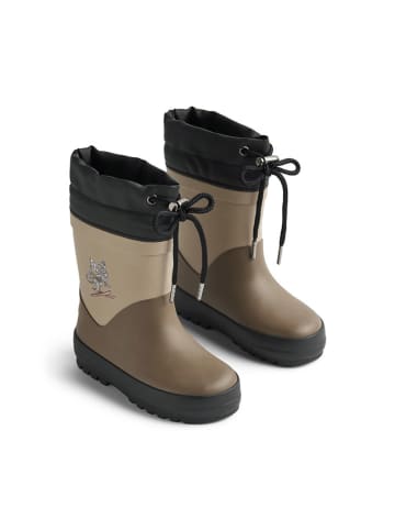 Wheat Rubberlaarzen bruin/beige/zwart
