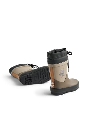 Wheat Rubberlaarzen bruin/beige/zwart