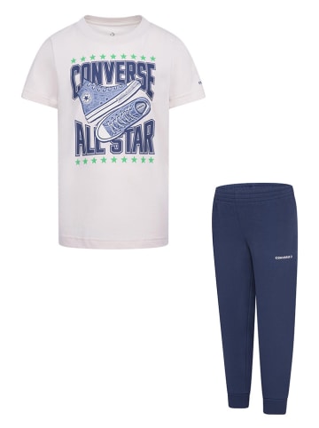 Converse 2-częściowy zestaw w kolorze biało-granatowym