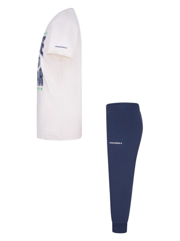 Converse 2-delige outfit wit/donkerblauw