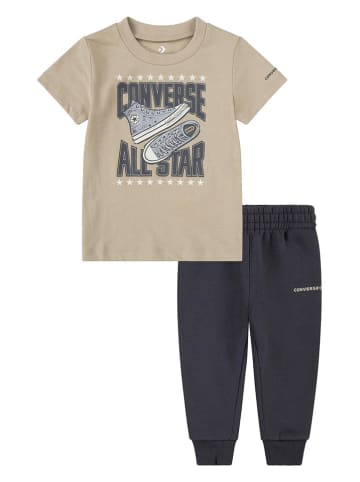 Converse 2tlg. Outfit in Beige/ Anthrazit