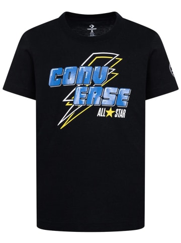 Converse Shirt in Schwarz/ Blau