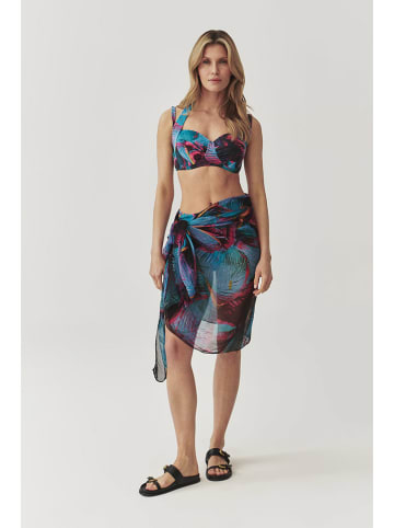 TATUUM Bikini-Oberteil in Blau/ Schwarz