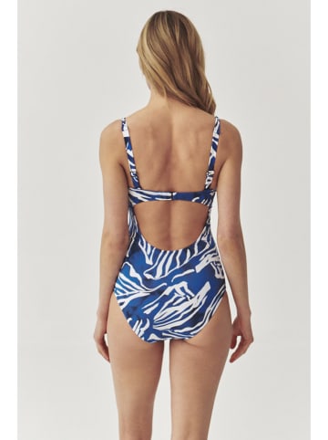 TATUUM Badpak blauw/wit