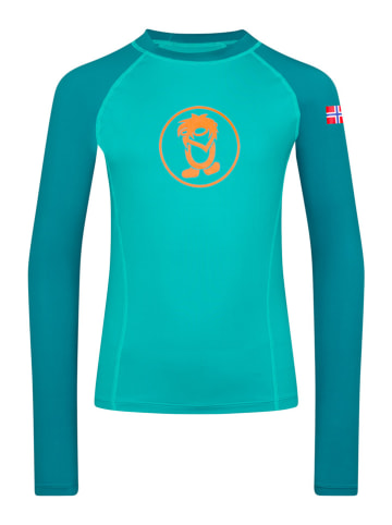 Trollkids Badeshirt "Kvalvika" in Hellblau