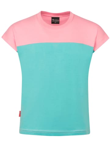 Trollkids Funktionsshirt "Bergen T" in Rosa/ Hellblau