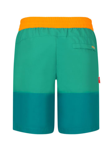 Trollkids Badeshorts "Kroksand" in Grün/ Orange