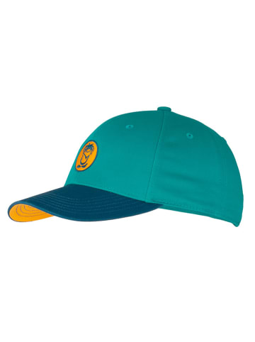 Trollkids Cap "Kroksand" in Grün/ Blau