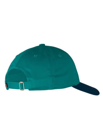 Trollkids Cap "Kroksand" in Grün/ Blau