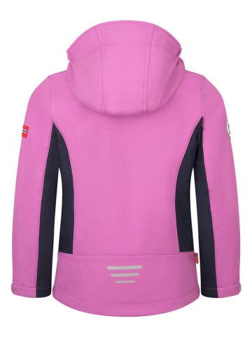 Trollkids Softshelljacke "Oslofjord" in Rosa/ Dunkelblau